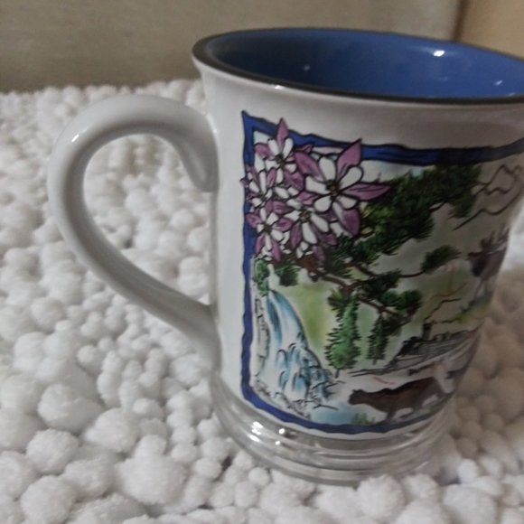 Vintage Colorado State Souvenir Collectible Sightseeing Map 8oz Coffee Mug - Picture 3 of 6